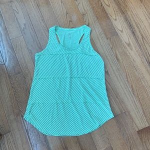 Flattering stripped tank top